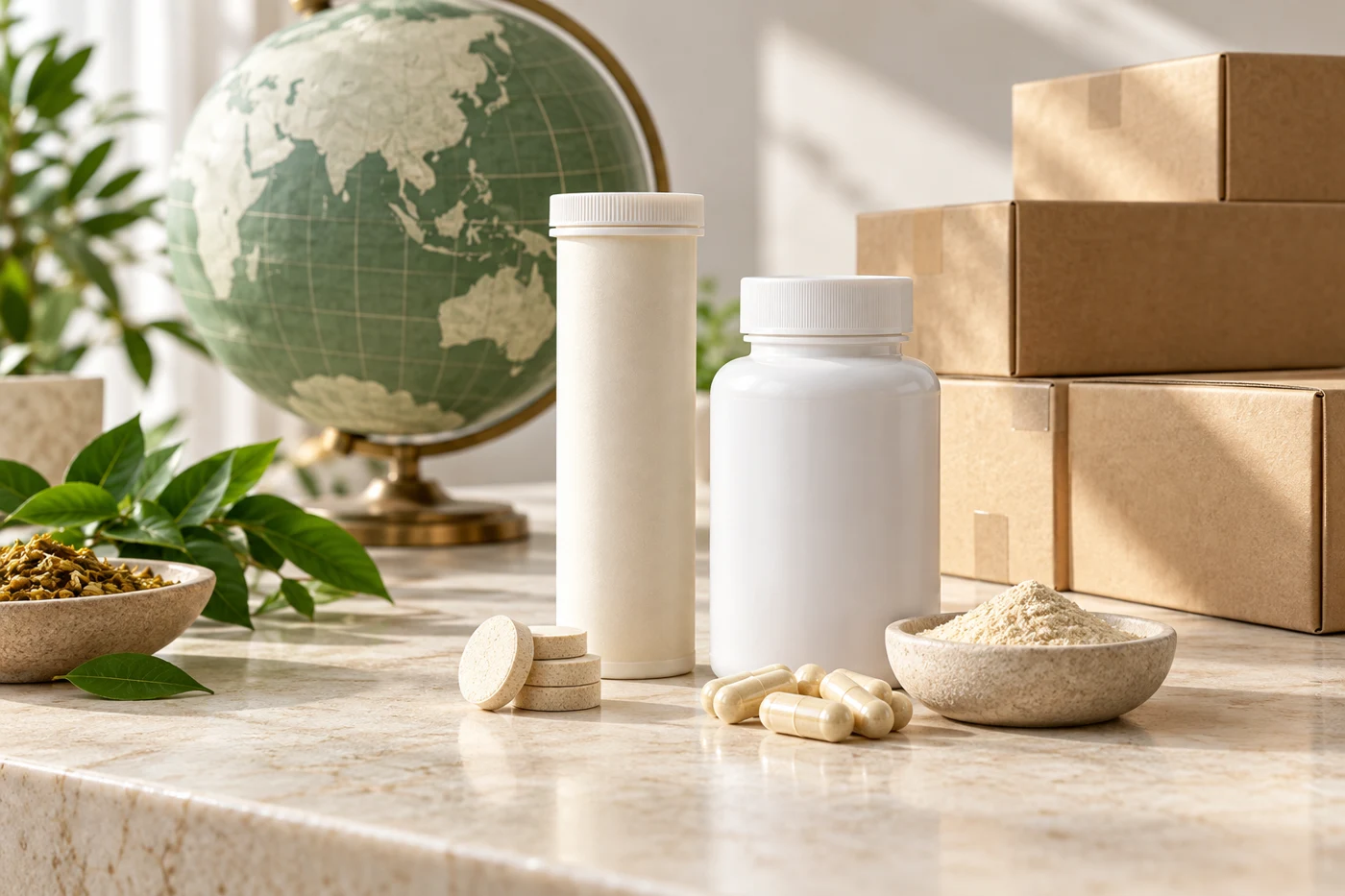 Illustrative nutraceutical service visual