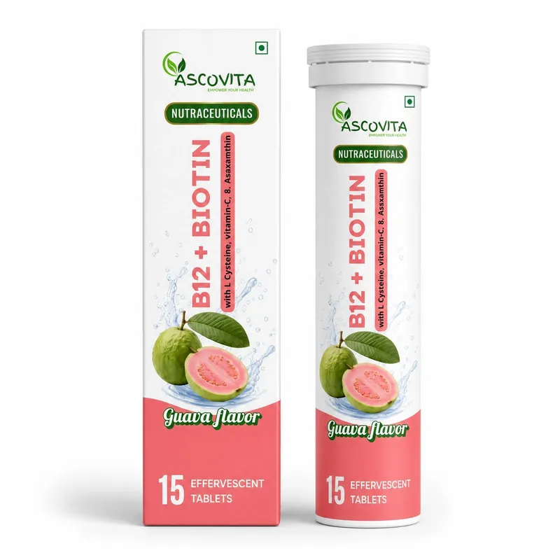 Real Ascovita B12 + Biotin packaging