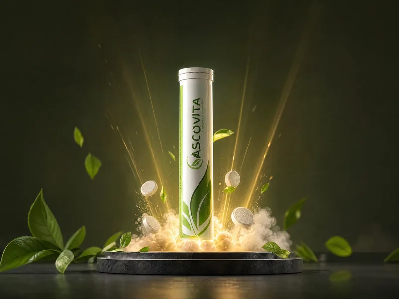 Effervescent tube with botanical formulation